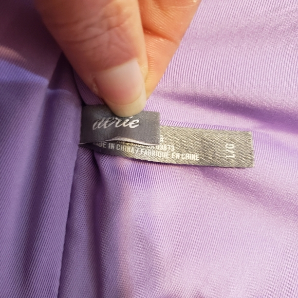 Aerie Purple Lobster Bandeau Bikini size Large - Picture 3 of 8